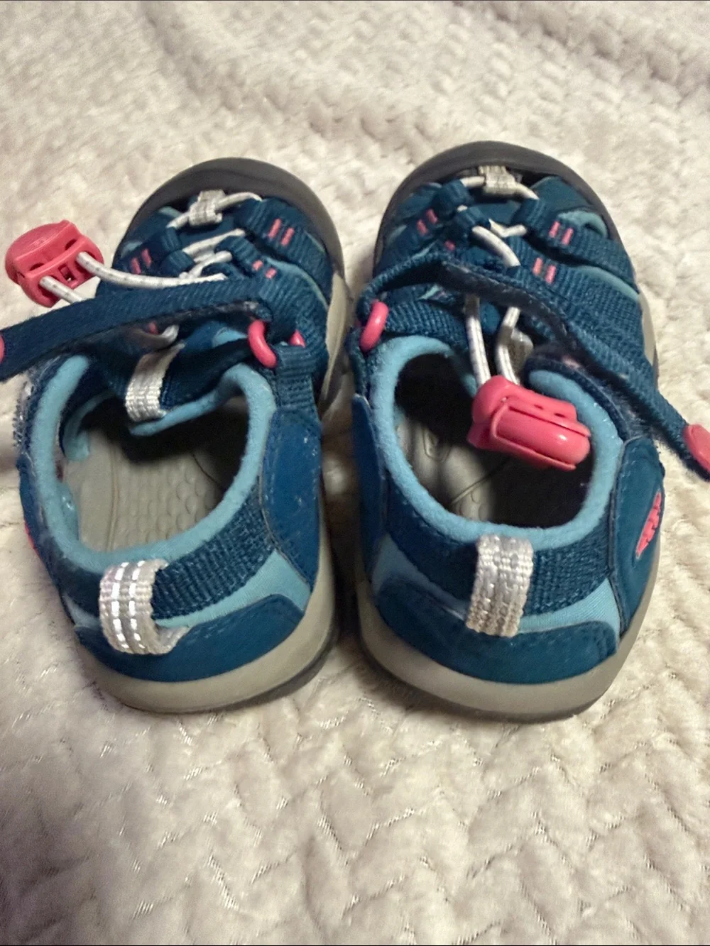 Keen Kids Teal and Pink Closed-Toe Water Sandals